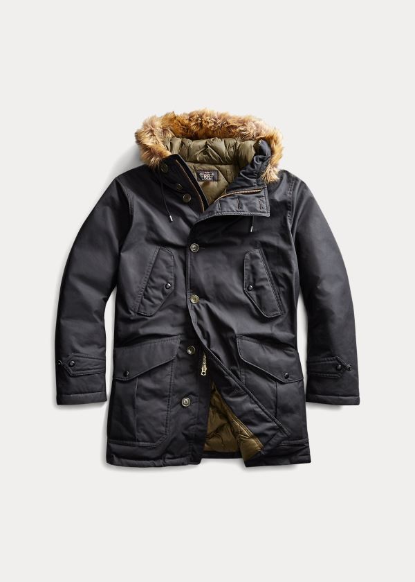 Men's Ralph Lauren Waxed Cotton Parka | 340579PQX